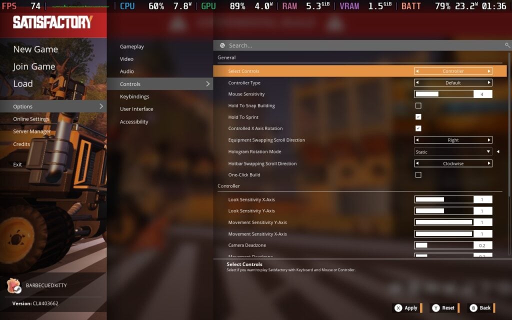 SatisfactoryControllerChange