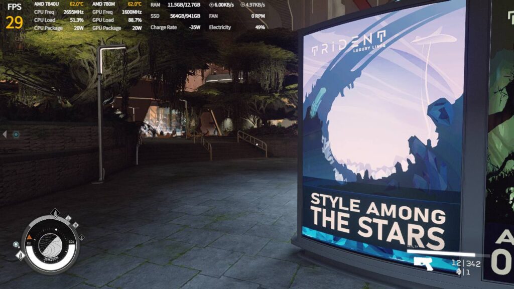 AYANEO AIR 1S Review - An Amazing Windows Handheld With the Best Screen in a Handheld 15 StarfieldAIR1S3