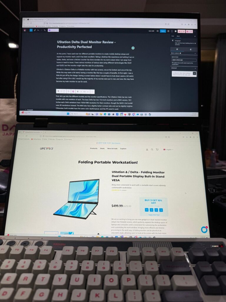 UPerfect Delta Dual Monitor Review - Productivity Perfected 8 UStationDeltaProductivity1