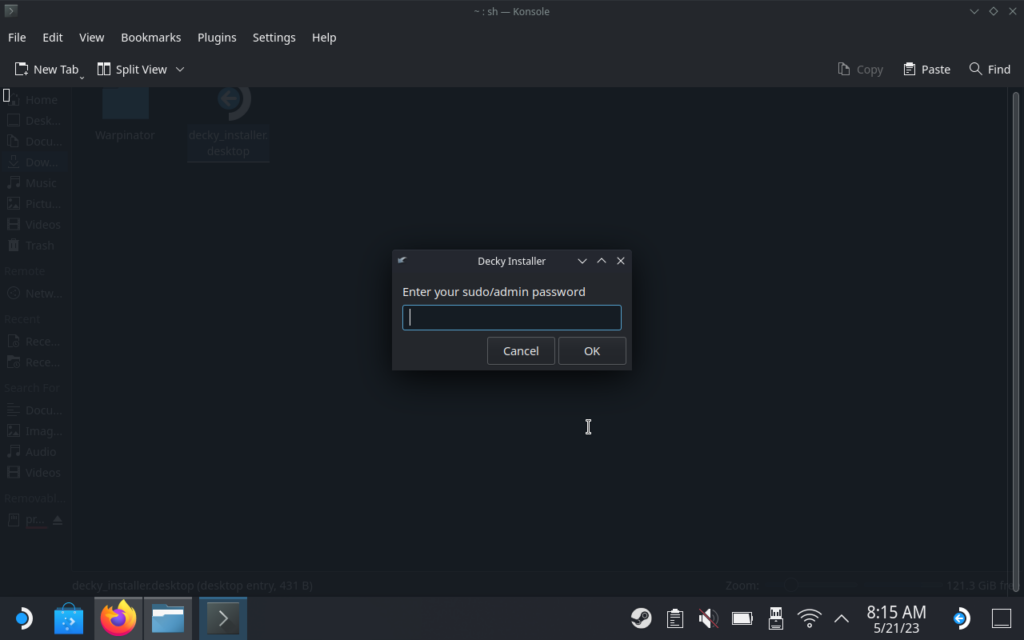 InputtingPasswdforDecky