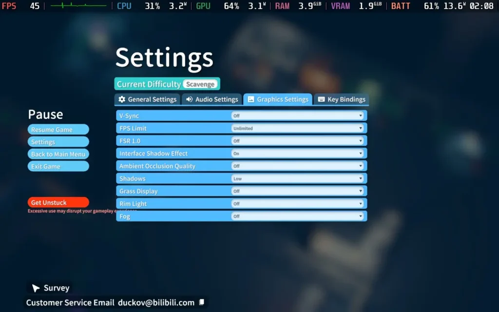 EscapeFromDuckovSettings