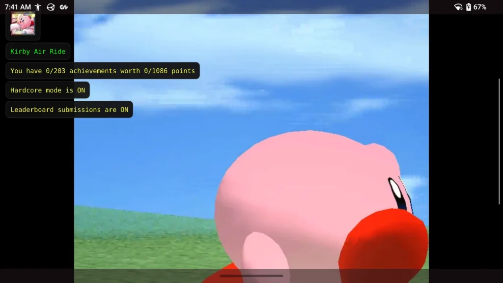KirbyAirRideRetroAchievementsHandheld