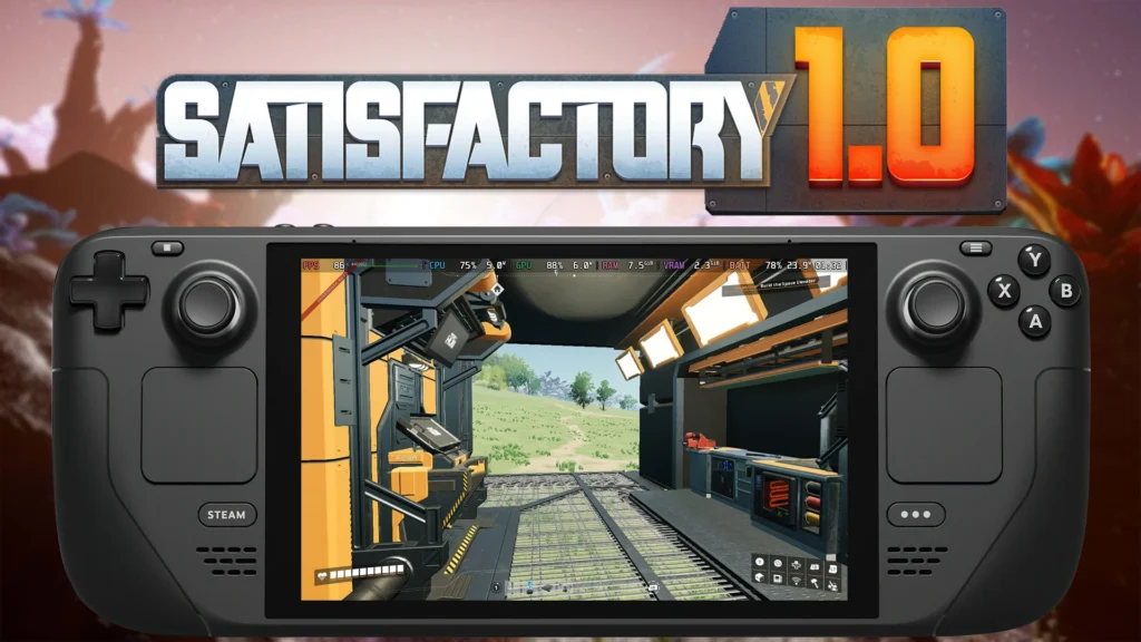 Satisfactory controller guide on Steam Deck